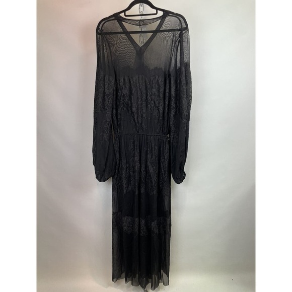 We Are HAH Royal HAHness Lace Maxi Dress Black Women's XS/S - Picture 10 of 16